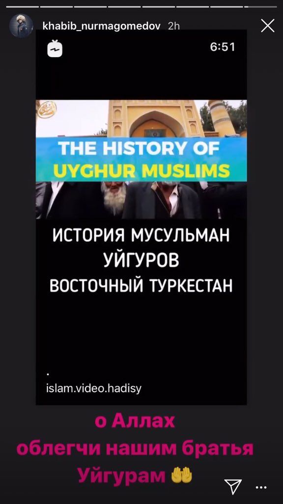 Setelah Ozil, Giliran Khabib Berikan Dukungan Terhadap Muslim Uighur 2 ig khabib uighur