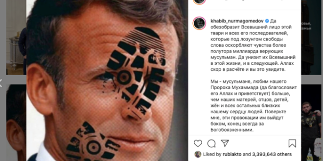 Unggahan Khabib Nurmagomedov di akun media sosialnya