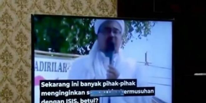 Video HRS saat orasi yang dinilai mendukung kelompok teroris ISIS