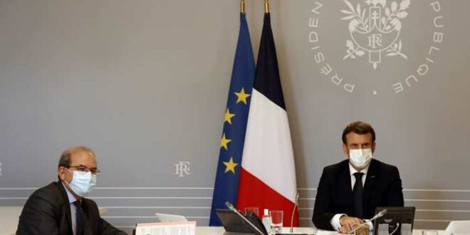 Presiden Macron dan pemimpin Muslim Prancis Mohamed Moussaoui the telegraph