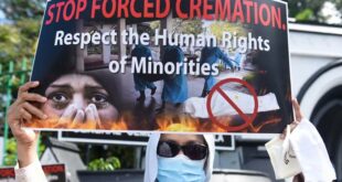 Demo protes kremasi jenazah korban Covid 19 di Sri Lanka