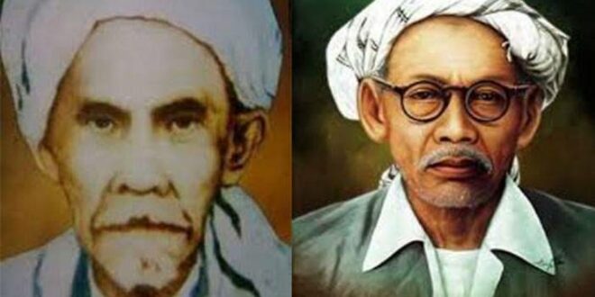 KH Muhammad Cholil kiri dan KH Bisri Syansuri kanan