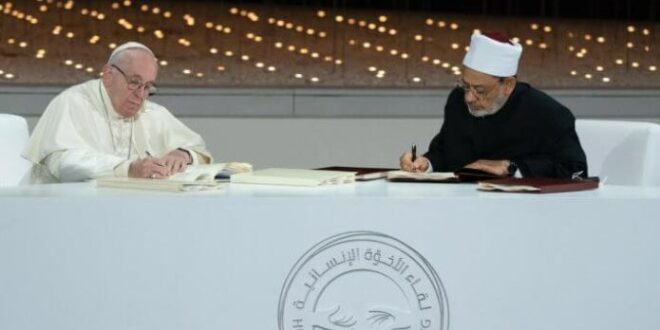 Paus Franciskus dan Imam Besar Al Azhar