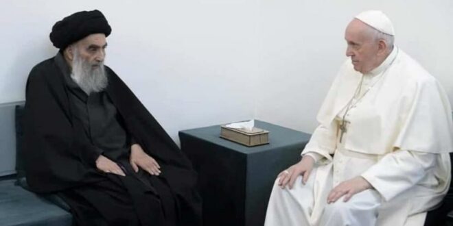 paus fransiskus bertemu dengan tokoh agama irak ali al sistani 210306164705 364