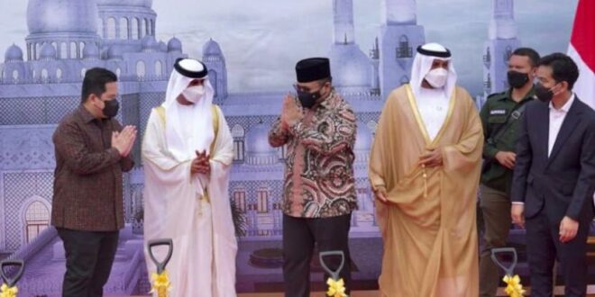 peletakan batu pertama masjid sheikh zayed di solo 210306145353 820