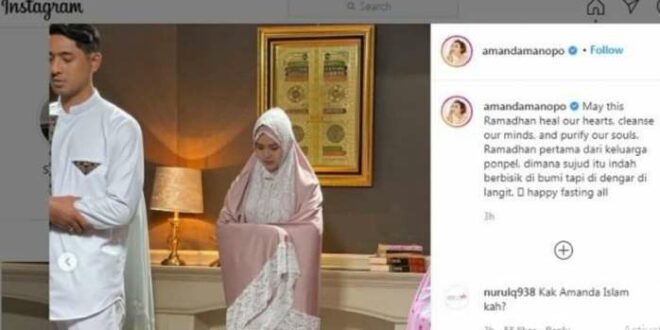 amanda Manoppo salat jamaah