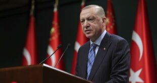 presiden turki recep tayyip erdogan berbicara setelah rapat kabinetnya
