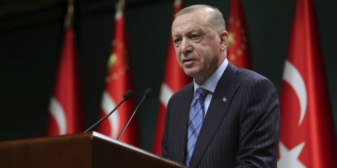 presiden turki recep tayyip erdogan berbicara setelah rapat kabinetnya