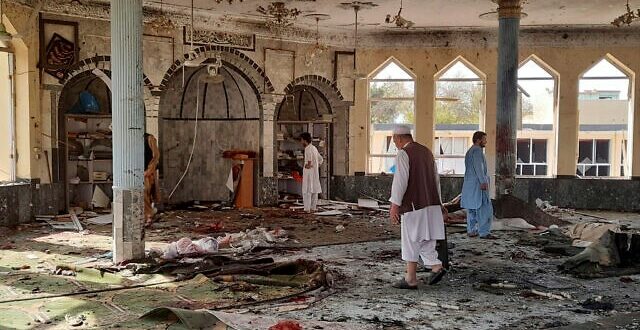 Masjid Syiah hancur dibom ISIS K di kota Kunduz