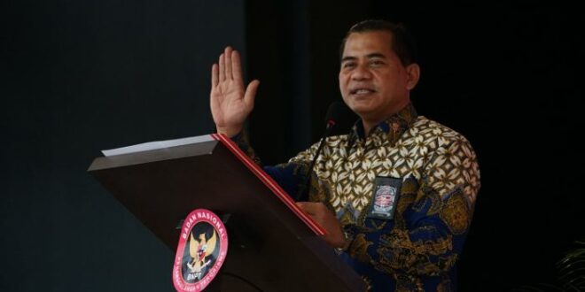 DIrektur Pencegahan BNPT Brigjen Pol R Ahmad Nurwakhid SE MM memberikan sambutan pada Anugerah Indonesia Damai