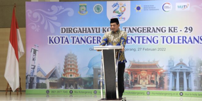 Brigjen Pol Ahmad Nurwakhid di acara Dirgahayu Kota Tangerang ke