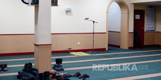 ruangan masjid tempat penembakan di masjid pusat kebudayaan islam