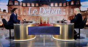 Macron dan Le Pen debat calon presiden