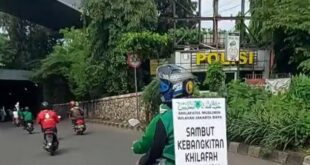 konvoi motor bawa poster khilafah islamiyah di cawang jaktim viral di media sosial