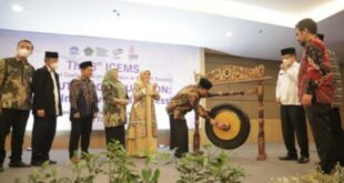 buka konferensi internasional pendidikan muslim wamenag usung moderasi beragama