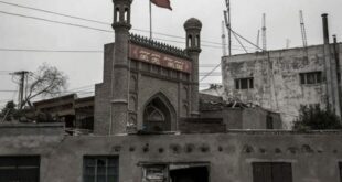 Salah satu masjid yang dibongkar Pemerintah China di Xinjiang