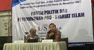peneliti senior lingkaran survei indonesia lsi denny ja ade