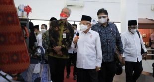 Wapres KH Maruf Amin kunjungan kerja di Semarang Jawa Tengah.