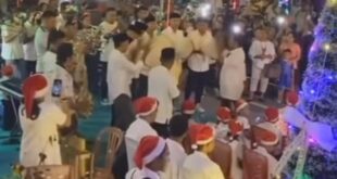 Pemuda Gereja dan Remaja Masjid di Ambon kolaborasi musik rebana dan terompet lantukan Kidung Natal