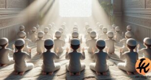 berdoa menghadap ke atas