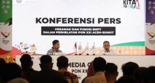 Konferensi Pers PON XXI Deputi 1 BNPT