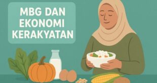 Ilustrasi MBG ekonomi kerakyatan yang amanah
