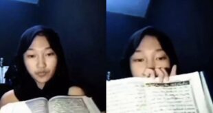 Remaja putri ludahi Alquran