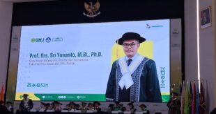 Pengukuhan Prof Sri Yunanto sebagai guru besar UMJ