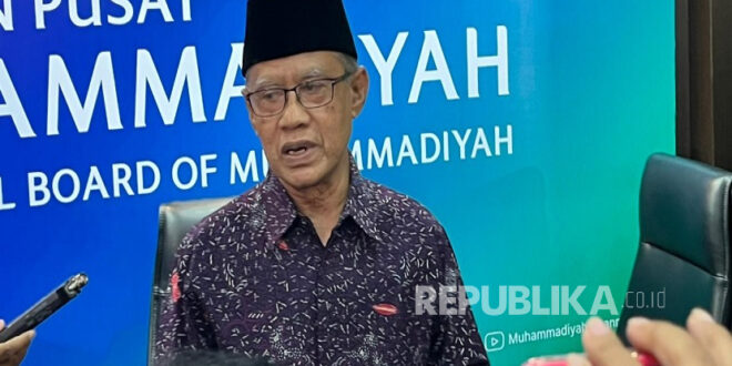 ketua umum pimpinan pusat pp muhammadiyah haedar nashir menyampaikan 260117131112 592